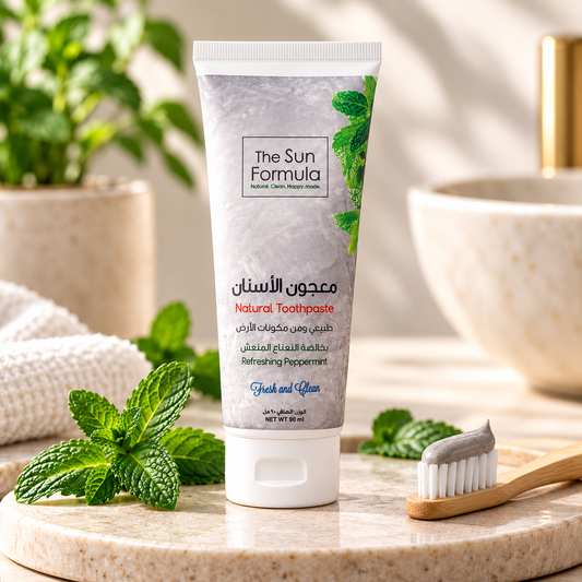 معجون الأسنان الطبيعي بالنعناع